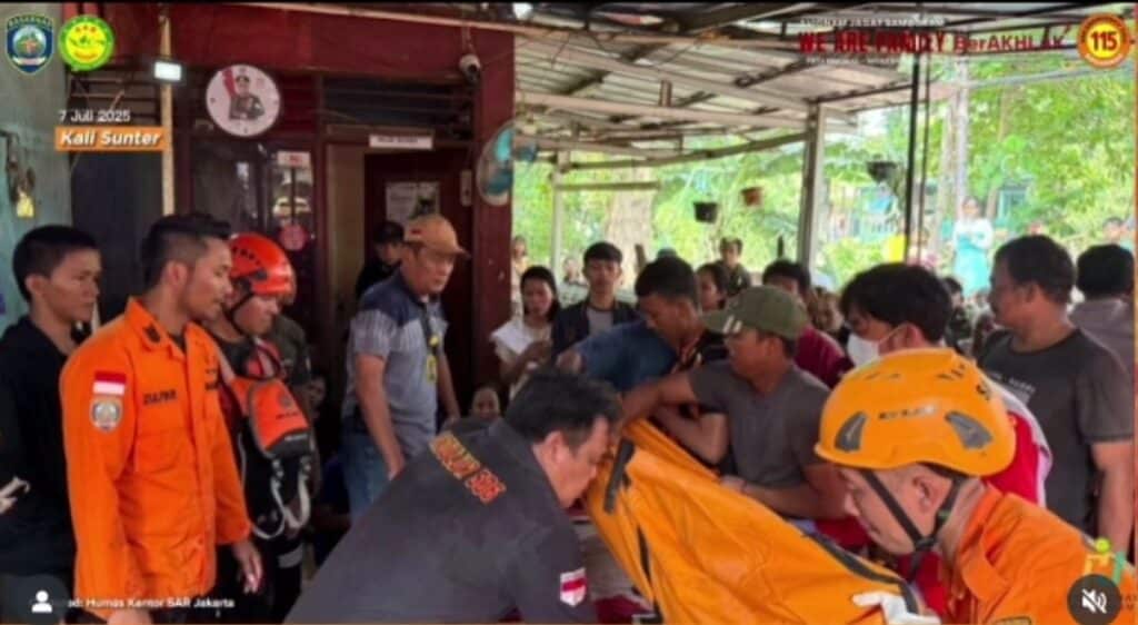 Remaja Terseret Arus di Kali Sunter Jakarta Ditemukan Meninggal, Ini Kronologinya