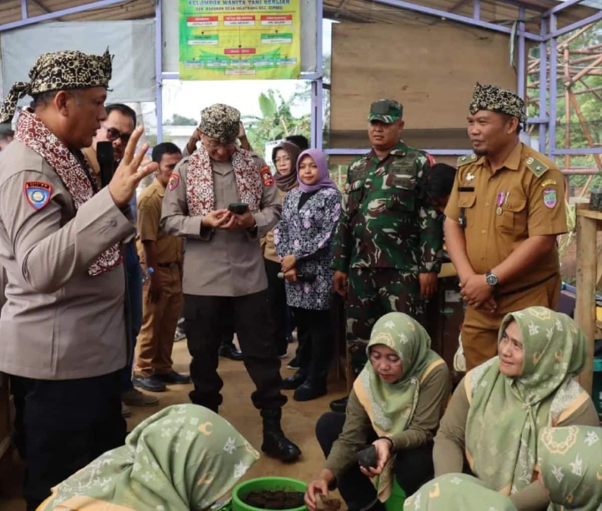 lomba Pekarangan Pangan Bergizi (P2B) tingkat Mabes Polri 2025.