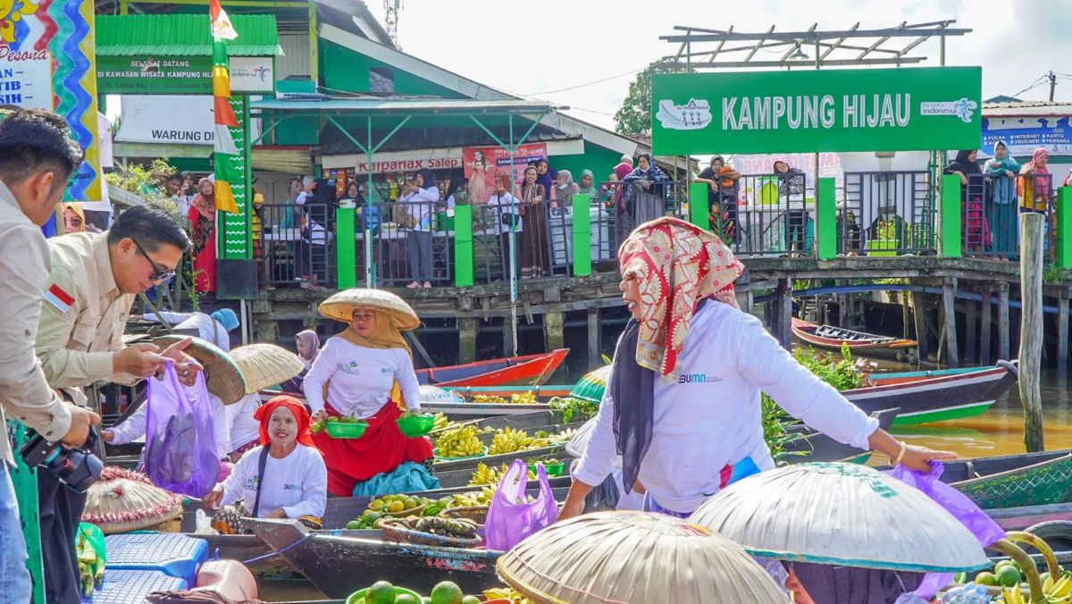 Kampung Inggris berbasis wisata di kawasan Kampung Hijau, Sungai Bilu, Banjarmasin Timur.