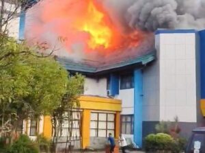 Gedung Rektorat ULM Ludes Terbakar! Arus Listrik Diduga Jadi Biang Kerok
