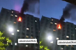 Salah Satu Lantai Apartemen City Park Kebakaran, 4 Orang Dilarikan ke RS