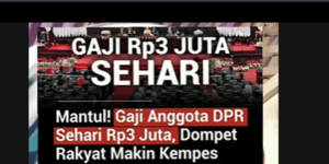 Gaji Anggota DPR Dikabarkan Tembus Rp3 Juta Per Hari, Publik Ramai Kritik