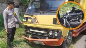 Truk Gagal Menyalip Tabrak Pemotor Remaja Cantik Warga Kota Kediri Kehilangan Nyawa