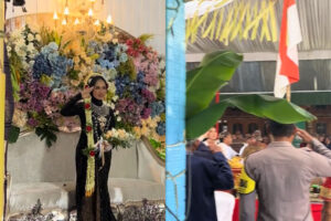Viral Pengantin Menikah saat HUT RI,  Indonesia Raya Berkumandang di Tempat Hajatan