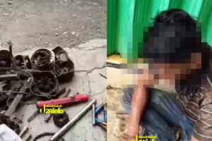 Warga Geram! Pria Babak Belur Usai Kepergok Maling Peralatan Bengkel di Bogor