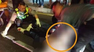 Tancap Gas di Jalan Raya Porong Arek Malang Tewas Hantam Pohon di Area Lumpur Lapindo