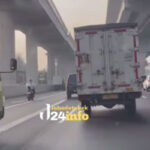 pemotor masuk jalan tol Jakarta-Cikampek