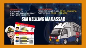 Layanan SIM Keliling wilayah Makassar Hari Senin 6 Oktober 2025, Cek Jadwal dan Lokasinya
