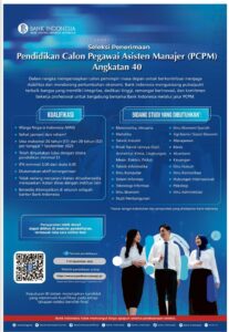 Bank Indonesia Buka Penerimaan Pegawai Besar-besaran Lewat Jalur PCPM