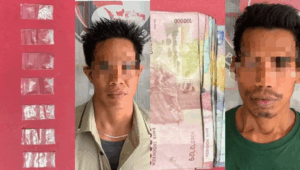 Dua Pengedar Sabu Diciduk Polisi di Belakang SD Tabalong