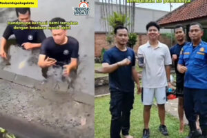 Iphone Milik Warga Nyemplung ke Kolam, Damkar Depok Gercep Cari