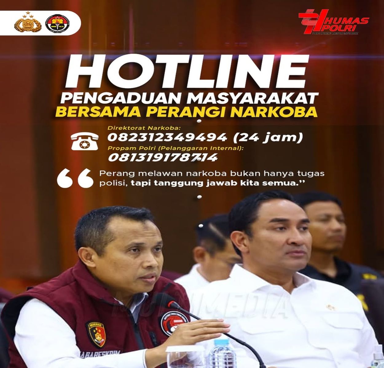 Polri Buka Hotline 24 Jam