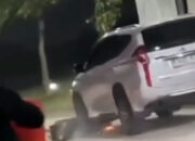 Pengendara Mobil Tabrak dan Seret Motor di Tangerang, Diduga Mabuk