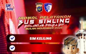 Jadwal Pelayanan Perpanjangan SIM Keliling Polda DIY buka Senin - Jumat Mei 2026 3 SIM KELILING DIY
