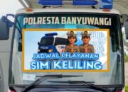Jadwal Layanan SIM Keliling Polresta Banyuwangi Hari Senin – Selasa – Jumat Desember 2025