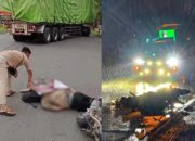 Dua Hari Warga Gresik Tewas di Jalan Raya Terlindas dan Menabrak Dump Truk