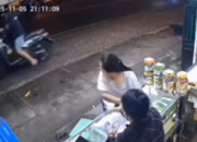 Asik Ngobrol di Konter HP, Motor Wanita di Gresik Raib Dibawa Maling