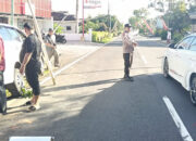 Akibat Sopir Mengantuk, Mobil Kijang Innova Tabrak Tiang Lampu di Gambiran Banyuwangi