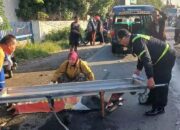 Terperosok Jalan Rusak Pemotor Wanita Krian Terjatuh Lalu Dilindas Truk di Geluran Sidoarjo