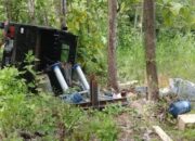 Kecelakaan Tunggal! Pikap Terguling di Jalur Ekstrem Tulungagung, Warga Jombang Meninggal