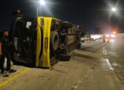 Laka Maut Bus di Tol Semarang Tewaskan 19 orang, Diduga Kecepatan Tinggi di Tikungan Sementara Rem Blong