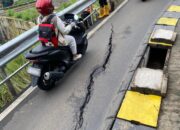 Belum Tuntas, Jalur Motor Batutulis Kembali Retak dan Ditutup