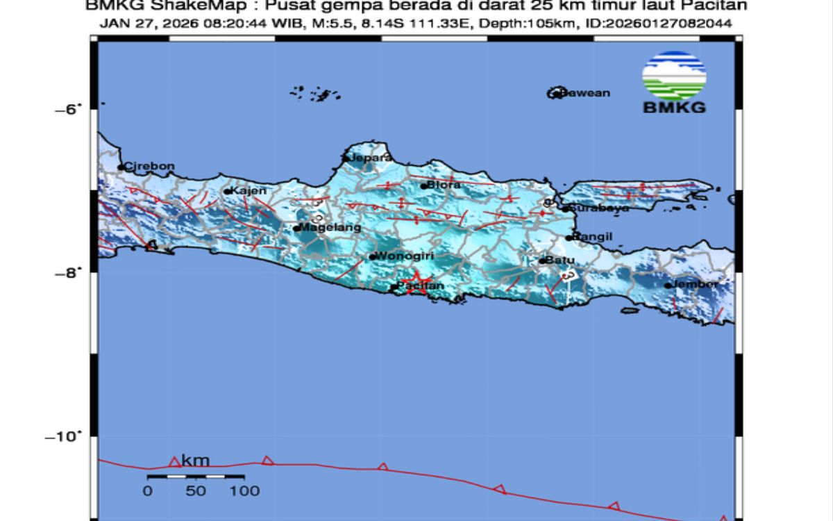 Gempa Pacitan 5.5