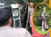 Mobil Tak Terkendali Masuk Jurang di Belokan Jembatan Semawur, Warga Magetan Tewas