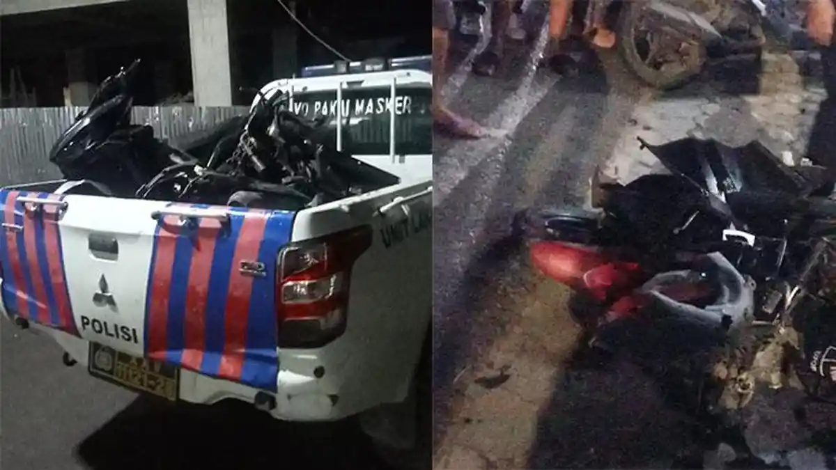 Kecelakaan Beruntun di Bandar Lampung