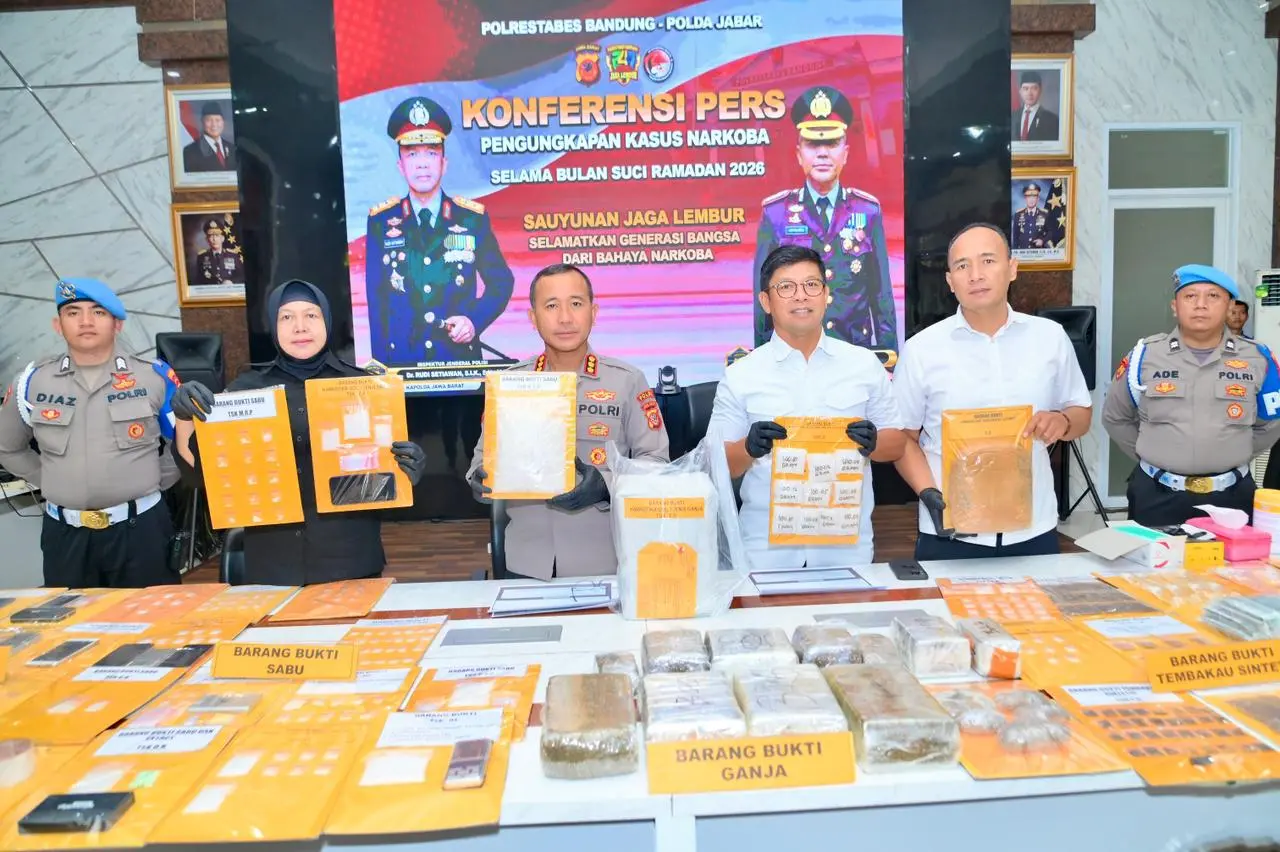 Polrestabes Bandung menangkap 39 pengedar narkoba selama Ramadan