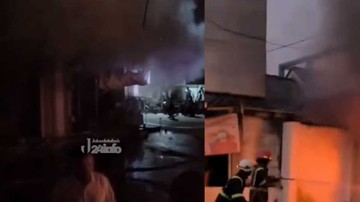 Kebakaran bangunan di Bekasi