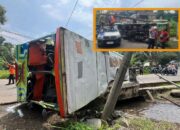 Gagal Menanjak Kereta Odong-odong Terguling di Mojokerto, Seorang Emak-emak Tewas