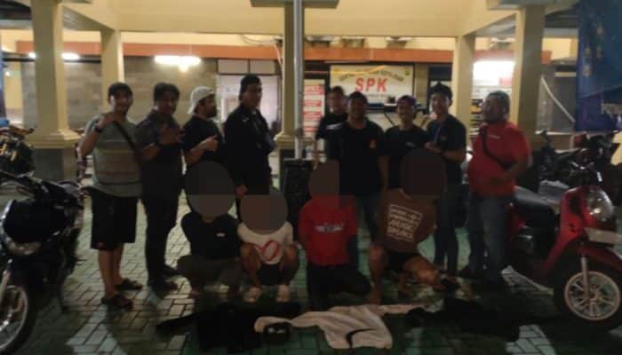 Polres Jakpus Tangkap 4 Pelaku Begal Bersenjata Tajam di Gunung Sahari
