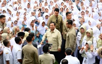 Momen nyanyi bersama Presiden Prabowo