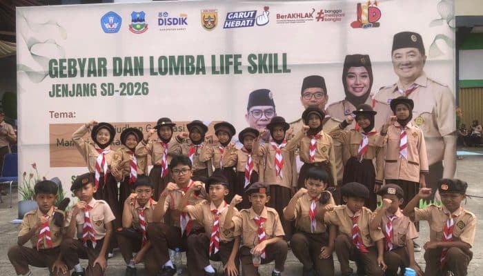 Gebyar Pramuka Garut Dibuka! Ratusan Siswa SD Adu Skill, Sekda Soroti Pembentukan Karakter