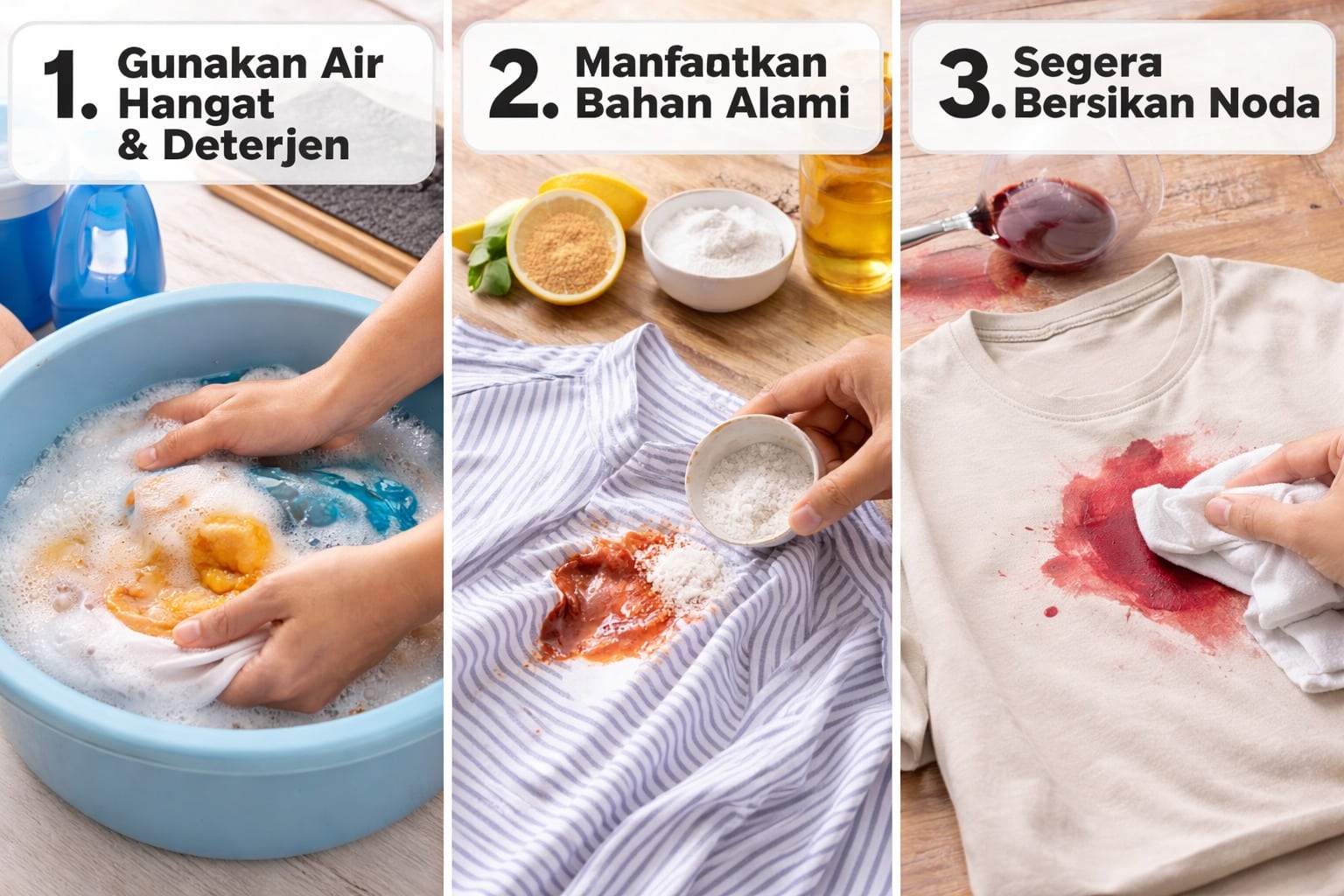 Atasi noda membandel