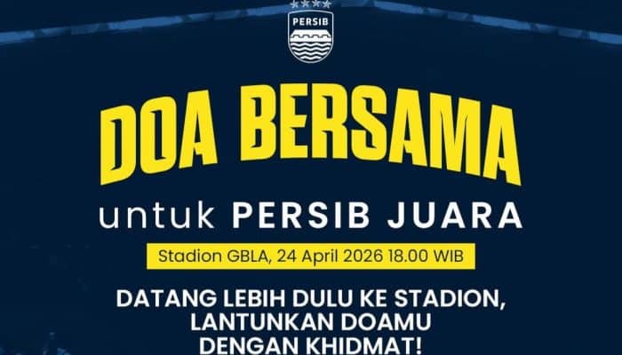 Doa Bersama Bobotoh di GBLA! Persib Ajak Melangitkan Harapan, “Mafia Dibalas Doa!”
