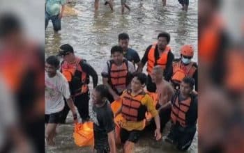 korban tenggelam di Sungai Cisanggarung