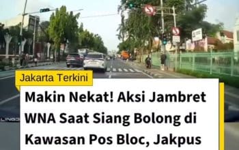 WNA dijambret Pasar Baru Jakarta April 2026