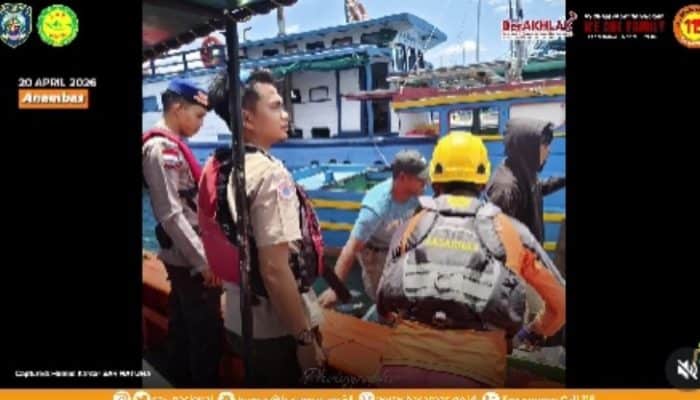 Dramatis di Laut Anambas! Kapal Nelayan Mati Mesin, Dua Orang Diselamatkan Tim SAR