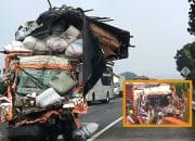 Truk Paket Tabrak Kendaraan di Depannya Sopir dan Kernet Warga Blitar Tewas Tewas di Tol Jombang-Mojokerto