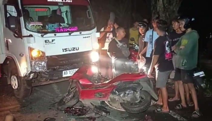 Gagal Bermanuver di Tikungan Seorang Pemotor Magetan Kritis Setelah Bertabrakan vs Truk Boks
