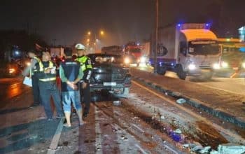 Tiang PJU Roboh di Sidoarjo