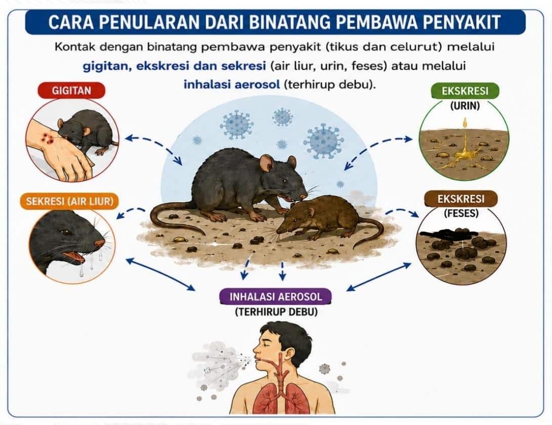 penularan virus Hanta dari tikus
