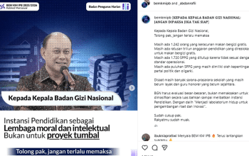 Tolak Kampus Jadi Dapur MBG,
