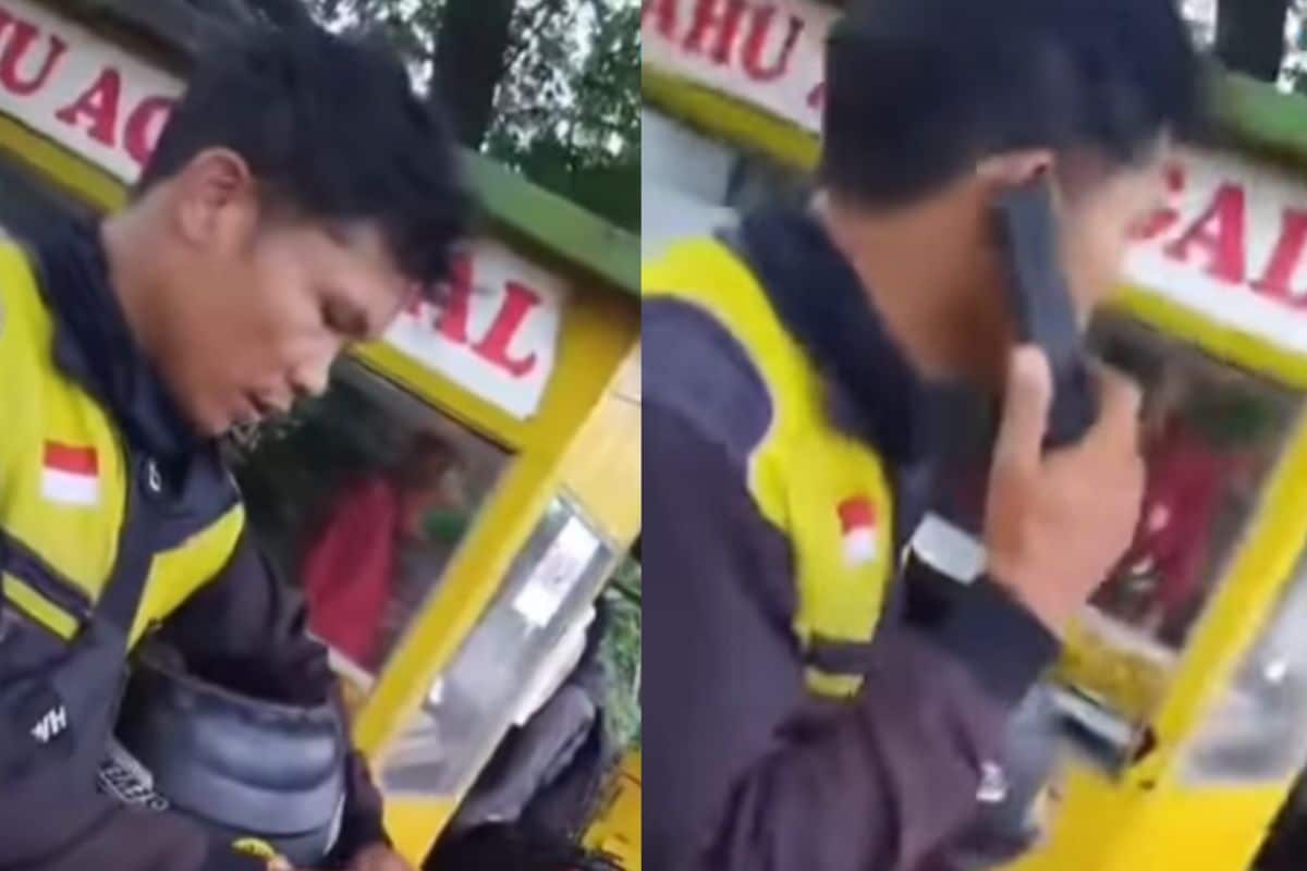 Driver ojol di Depok