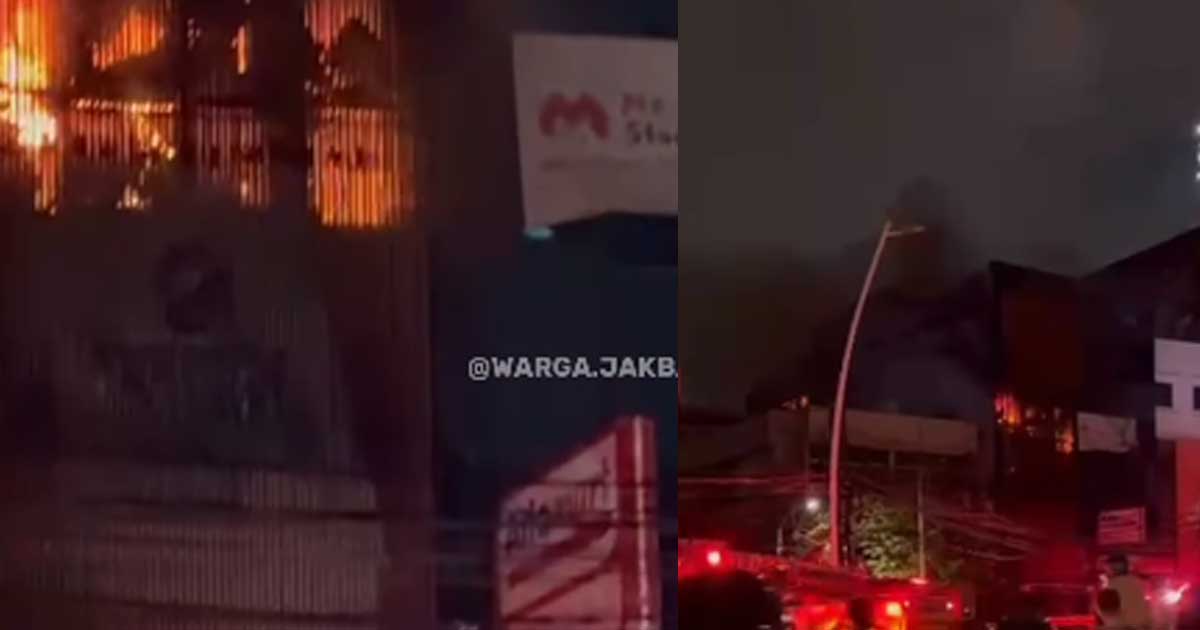 Kebakaran Ruko di Tanah Abang Jakarta Pusat
