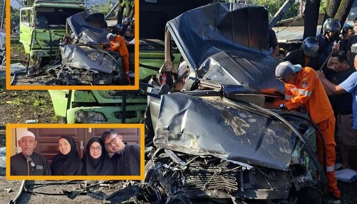 Kecelakaan Mengerikan di Padang Empat Orang Satu Keluarga Tewas di Dalam Mobil Rush