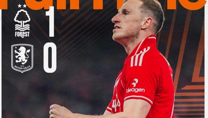 Nottingham Forest Menang 1-0 atas Aston Villa, Gol Penalti Chris Wood Jadi Penentu