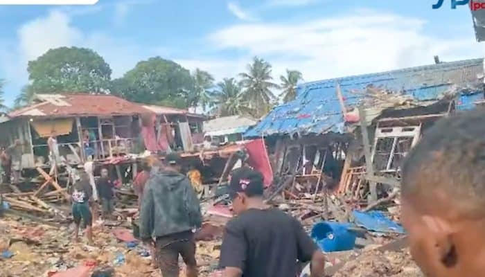 Dahsyat! Bom Peninggalan Perang Dunia II Meledak di Biak, 10 Orang Tewas